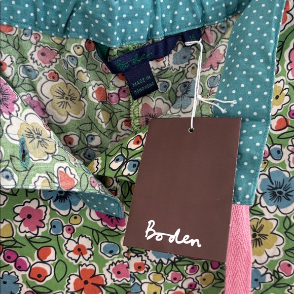 Boden 100% Cotton Floral Polka Dot Print Hotchpotch Shorts Size 16 NEW Cottage - Picture 6 of 12